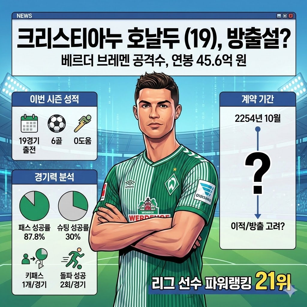 호날두 방출 위기 [연봉 값 못한다!]